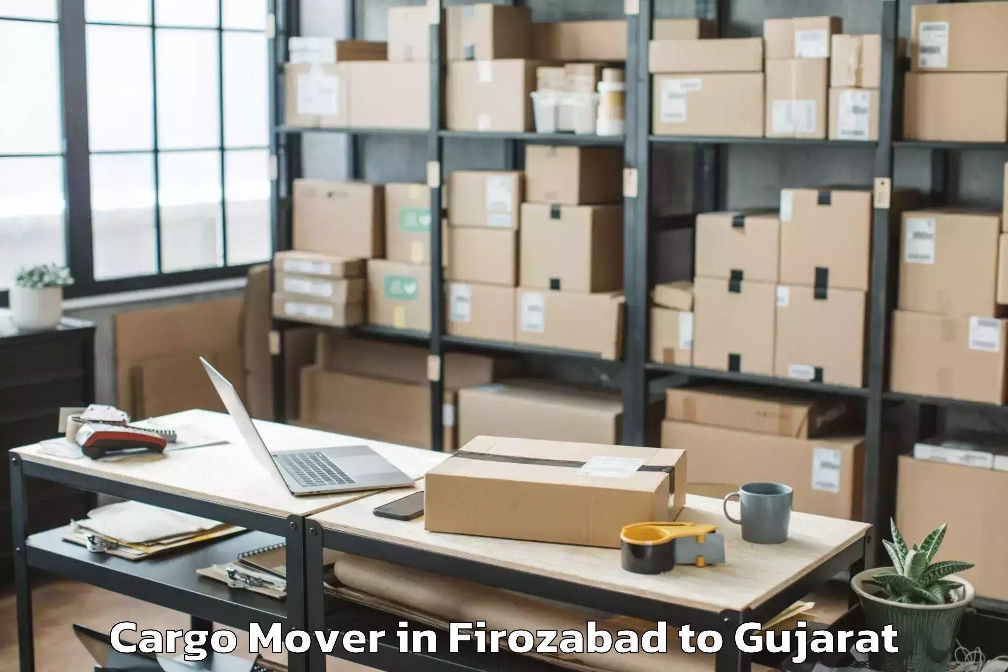 Reliable Firozabad to Ambaji Cargo Mover